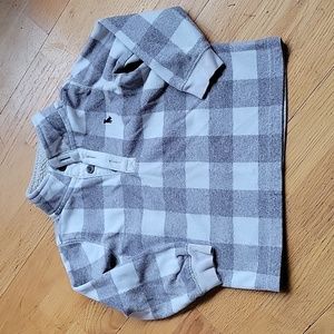 *3/$15* Carter's Size 3T Gray & White Checkered Sweater
